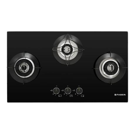 Faber Superia HT763 Auto Ignition 3 Brass Burners Cooktop-8