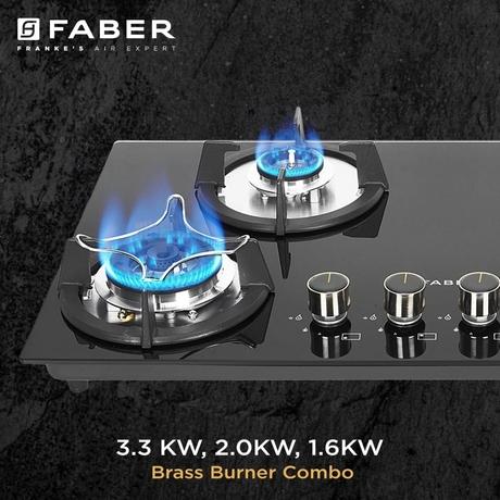 Faber Superia HT764 Auto Ignition 4 Brass Burners Cooktop-2