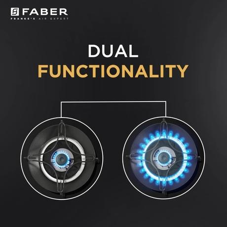Faber Superia HT903 Auto Ignition 3 Brass Burners Cooktop-2