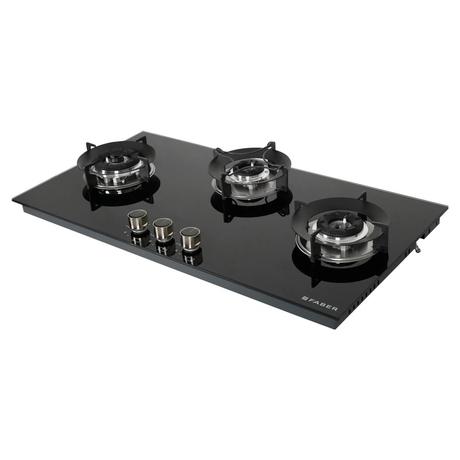 Faber Superia HT903 Auto Ignition 3 Brass Burners Cooktop-7