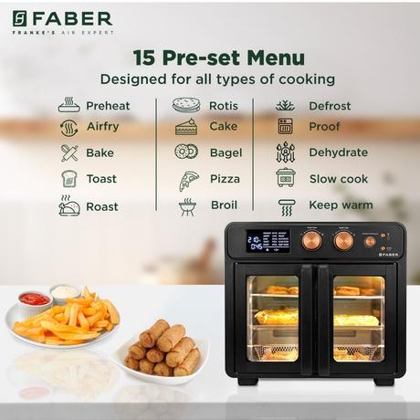 Faber 1700 W 25 L FAO Air Fryer Oven Toaster Grill (OTG)-9