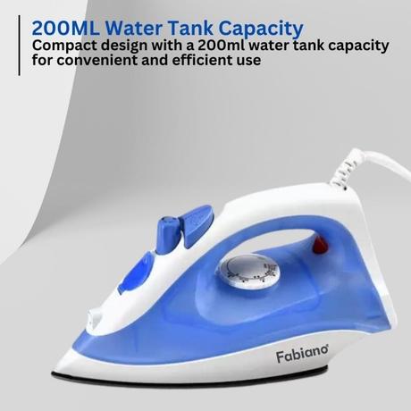Fabiano Haze 1200 W Steam Iron, Non-Stick Soleplate, 360 Degree Swivel, Blue-3