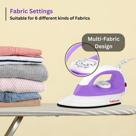 Fabiano Oasis Dry Iron 1100 Watts With 18 Months Warranty-5