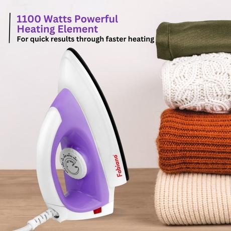 Fabiano Oasis Dry Iron 1100 Watts With 18 Months Warranty-6