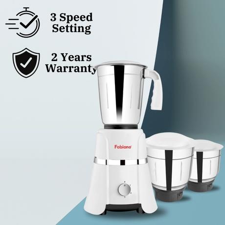 Fabiano Rapid 500 Watts 3 Jar Mixer Grinder With 2 Years Warranty-2