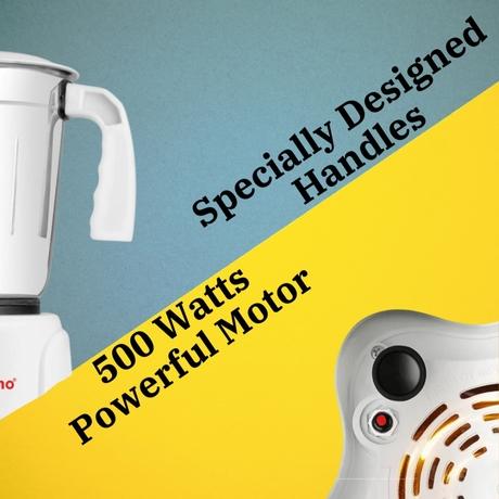 Fabiano Rapid 500 Watts 3 Jar Mixer Grinder With 2 Years Warranty-4