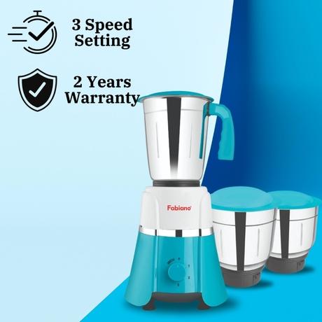 Fabiano Rapid Plus 500 Watts 3 Jar Mixer Grinder With 2 Years Warranty-2