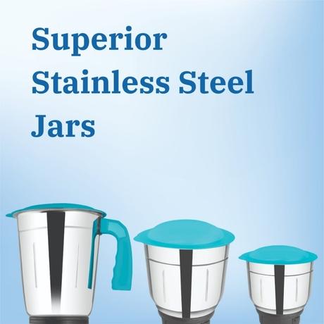 Fabiano Rapid Plus 500 Watts 3 Jar Mixer Grinder With 2 Years Warranty-3