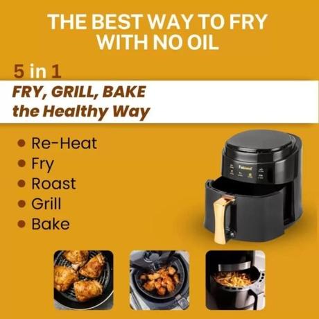 Fabiano 8 Litres Air Fryer, Black-2