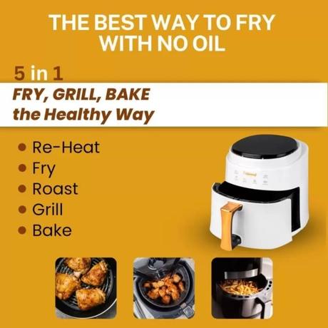 Fabiano 8 Litres Air Fryer, White-2