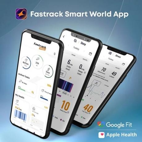 Fastrack Revoltt FR2 Pro Smart Watch with 3.63 cm (1.43 inch) AMOLED Display with 466 x 466 Pixel Resolution, SingleSync BT Calling, AI Voice Assistant, 100+ Sports Modes and Smartwatch faces, IP68, Up to 5 days Battery, Rose Gold-6