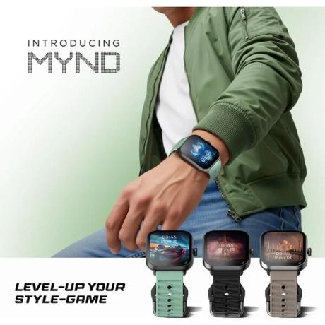 Fastrack Mynd Collection Smartwatch with Stunning 49 mm (1.93 inch) Curved AMOLED Display Crisp visuals with sleek 2.5D graphics for an immersive viewing experience.-7