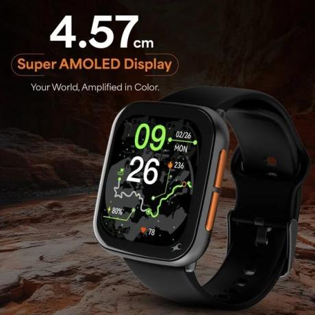 Fastrack Navstar Collection Smartwatch with Immersive 47 mm (1.85 inch) AMOLED Display Features stunning 2.5D graphics and a slim 10.8 mm profile for a sleek, modern look.-3