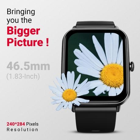 FireBoltt Ninja Call Pro Plus Smart Watch with Bluetooth Calling, Black-2