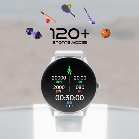 Fire-Boltt Phoenix Ultra Smartwatch, 3.53 cm (1.39 inch) HD Display, Bluetooth Calling, Stainless Steel Design & Metal Body, Upto 7 Days Battery, 120+ Sports Modes, IP67 Water Resistant, AI Voice Assistant (Silver)-3