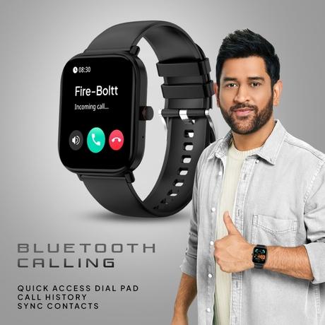 Fire-Boltt Ninja Pro Max Ultra Smartwatch , 5.10 cm (2.01 inch) HD Display, Bluetooth Calling , Upto 8 Days Battery, 123 Sports Modes, Built-in Speaker & Mic, IP68 Water Resistant, AI Voice Assistant (Black)-3