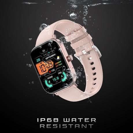 Fire-Boltt Ninja Pro Max Ultra Smartwatch , 5.10 cm (2.01 inch) HD Display, Bluetooth Calling , Upto 8 Days Battery, 123 Sports Modes, Built-in Speaker & Mic, IP68 Water Resistant, AI Voice Assistant (Pink Gold)-5