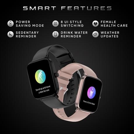 Fire-Boltt Ninja Pro Max Ultra Smartwatch , 5.10 cm (2.01 inch) HD Display, Bluetooth Calling , Upto 8 Days Battery, 123 Sports Modes, Built-in Speaker & Mic, IP68 Water Resistant, AI Voice Assistant (Pink Gold)-8