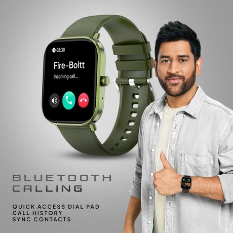 Fire-Boltt Ninja Pro Max Ultra Smartwatch , 5.10 cm (2.01 inch) HD Display, Bluetooth Calling , Upto 8 Days Battery, 123 Sports Modes, Built-in Speaker & Mic, IP68 Water Resistant, AI Voice Assistant (Olive Green)-3
