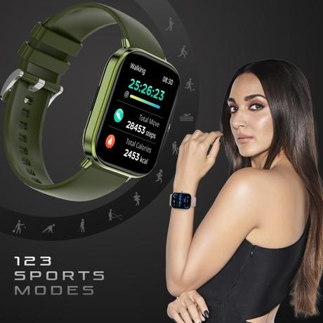 Fire-Boltt Ninja Pro Max Ultra Smartwatch , 5.10 cm (2.01 inch) HD Display, Bluetooth Calling , Upto 8 Days Battery, 123 Sports Modes, Built-in Speaker & Mic, IP68 Water Resistant, AI Voice Assistant (Olive Green)-4
