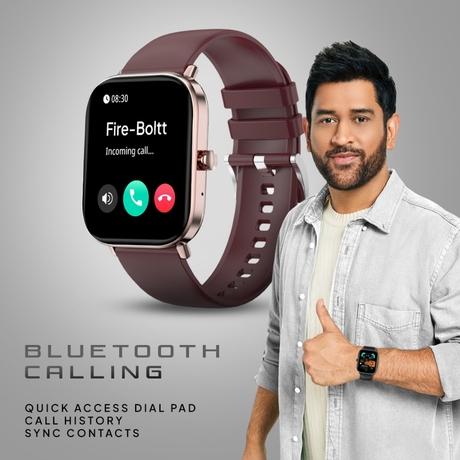 Fire-Boltt Ninja Pro Max Ultra Smartwatch , 5.10 cm (2.01 inch) HD Display, Bluetooth Calling , Upto 8 Days Battery, 123 Sports Modes, Built-in Speaker & Mic, IP68 Water Resistant, AI Voice Assistant (Rose Gold)-3