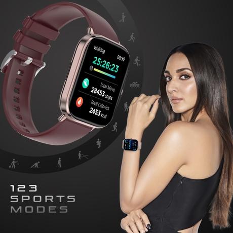 Fire-Boltt Ninja Pro Max Ultra Smartwatch , 5.10 cm (2.01 inch) HD Display, Bluetooth Calling , Upto 8 Days Battery, 123 Sports Modes, Built-in Speaker & Mic, IP68 Water Resistant, AI Voice Assistant (Rose Gold)-4
