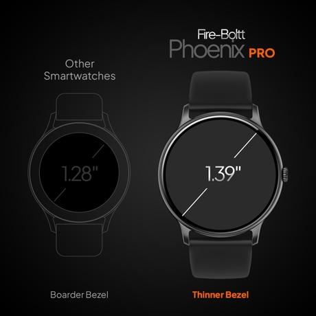 Fire-Boltt Phoenix Pro Smartwatch, 3.53 cm (1.39 inch) HD Display, Bluetooth Calling, Upto 7 Days Battery, 120+ Sports Modes, In-Built Games, IP67 Water Resistant, AI Voice Assistant (Black)-10