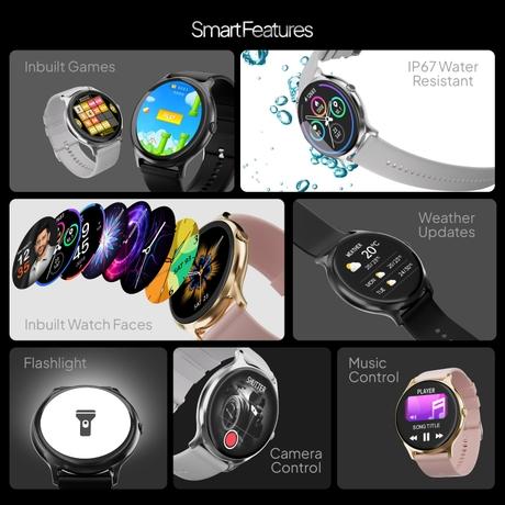 Fire-Boltt Phoenix Pro Smartwatch, 3.53 cm (1.39 inch) HD Display, Bluetooth Calling, Upto 7 Days Battery, 120+ Sports Modes, In-Built Games, IP67 Water Resistant, AI Voice Assistant (Silver Grey)-7