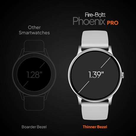 Fire-Boltt Phoenix Pro Smartwatch, 3.53 cm (1.39 inch) HD Display, Bluetooth Calling, Upto 7 Days Battery, 120+ Sports Modes, In-Built Games, IP67 Water Resistant, AI Voice Assistant (Silver Grey)-8