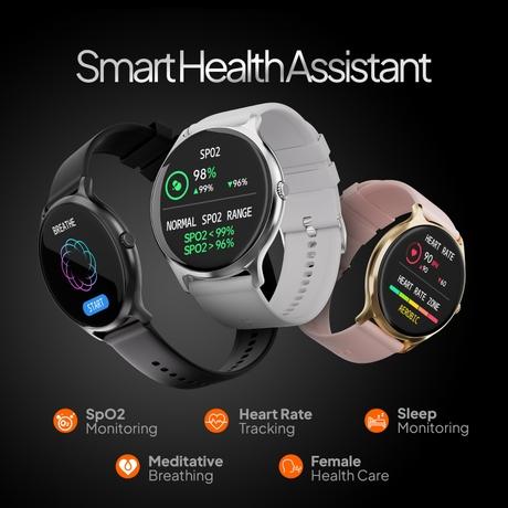 Fire-Boltt Phoenix Pro Smartwatch, 3.53 cm (1.39 inch) HD Display, Bluetooth Calling, Upto 7 Days Battery, 120+ Sports Modes, In-Built Games, IP67 Water Resistant, AI Voice Assistant (Silver Grey)-9
