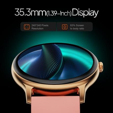 Fire-Boltt Phoenix Pro Smartwatch, 3.53 cm (1.39 inch) HD Display, Bluetooth Calling, Upto 7 Days Battery, 120+ Sports Modes, In-Built Games, IP67 Water Resistant, AI Voice Assistant (Gold Pink)-2