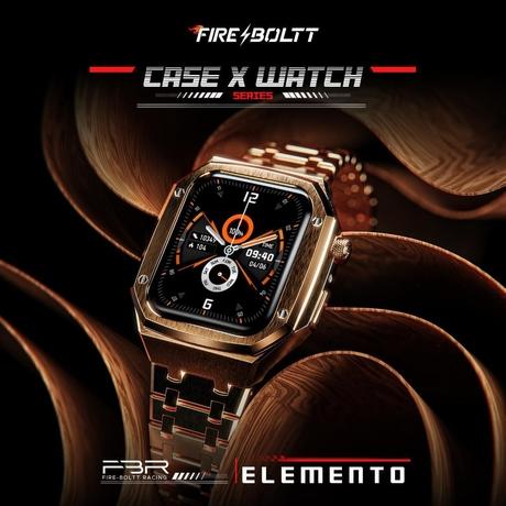 Fire-Boltt Elemento Smartwatch, Gold-1
