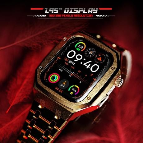 Fire-Boltt Elemento Smartwatch, Gold-3