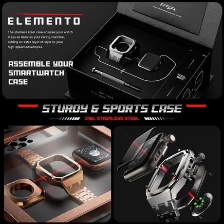Fire-Boltt Elemento Smartwatch, Gold-4