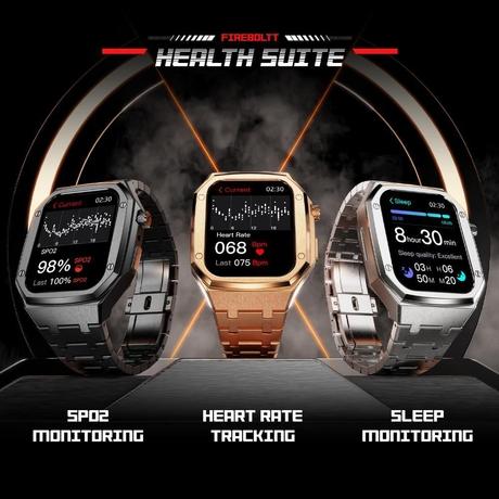 Fire-Boltt Elemento Smartwatch, Gold-8