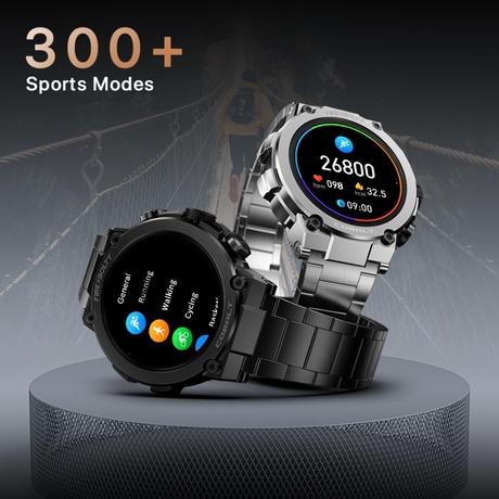 Fire-Boltt Cobalt 3.63 cm (1.43 inch) AMOLED Display, BT Call, 300+ Sports Modes, 4 GB Storage, IP67 Smartwatch, Black-8