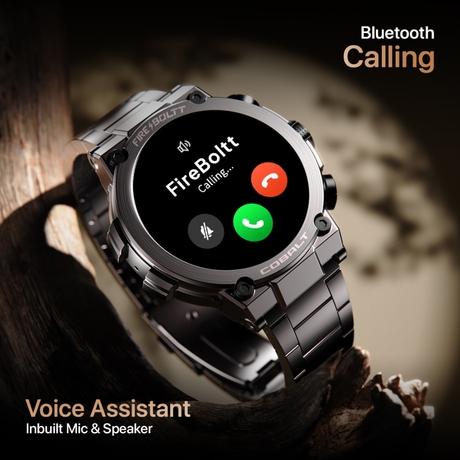 Fire-Boltt Cobalt 3.63 cm (1.43 inch) AMOLED Display, BT Call, 300+ Sports Modes, 4 GB Storage, IP67 Smartwatch, Gun Grey-5