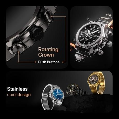 Fire-Boltt Cobalt 3.63 cm (1.43 inch) AMOLED Display, BT Call, 300+ Sports Modes, 4 GB Storage, IP67 Smartwatch, Gun Grey-7