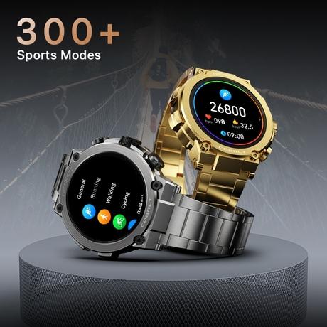 Fire-Boltt Cobalt 3.63 cm (1.43 inch) AMOLED Display, BT Call, 300+ Sports Modes, 4 GB Storage, IP67 Smartwatch, Gun Grey-8