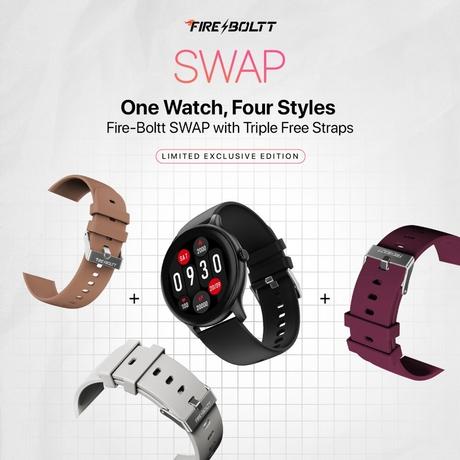 Fire-Boltt SWAP 3.53 cm (1.39 inches) Smartwatch with 3 Free Straps-1