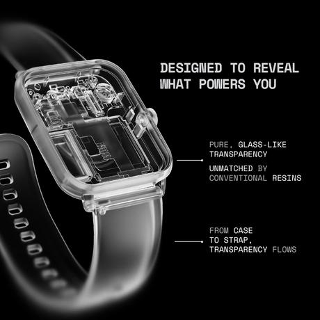 Fire-Boltt Ninja Phantom Smart Watch 46.4 mm (1.83 inch) Display, Transparent Clear Body Design, Bluetooth Calling, 120+ Sports Modes, Voice Assistant, AI Outfit Watch Face Smartwatch for Men & Women (Stealth Navy)-3