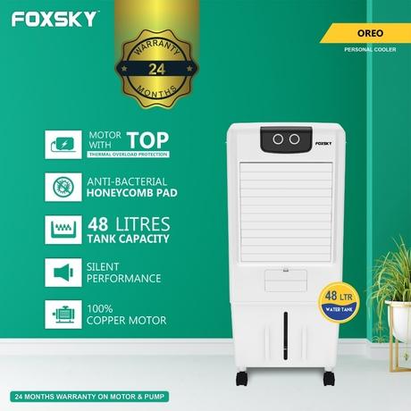 Buy Foxsky Oreo 48 L Personal Air Cooler with Honeycomb Cooling