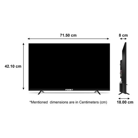 Foxsky 80 cm (32 inch) HD Ready QLED Smart TV with Dolby Audio, 32FS 2025-12