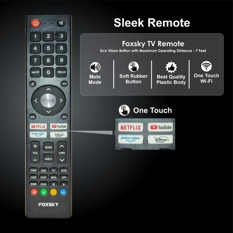 Foxsky 80 cm (32 inch) HD Ready QLED Smart TV with Dolby Audio, 32FS 2025-13