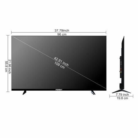 Foxsky 109 cm (43 inch) Full HD Smart LED TV 43FS-Voice (Black) 2025-10
