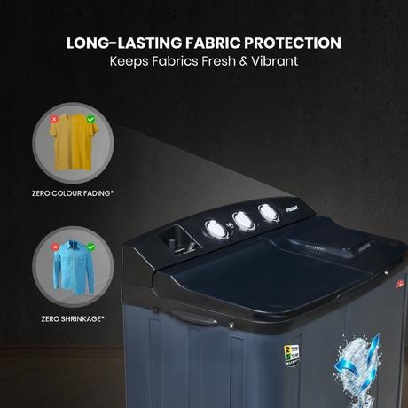 Foxsky 8.2 kg Semi Automatic Top Load Washing Machine with 3D Scrub Technology, Aqua Wash, Black (AW8200SATL)-4