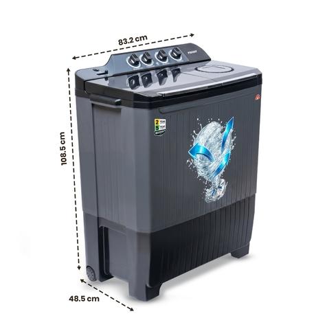 Foxsky 11 kg Semi Automatic Top Load Washing Machine with 3D Scrub Technology, Aqua Wash, Grey (AW1100SATL)-3