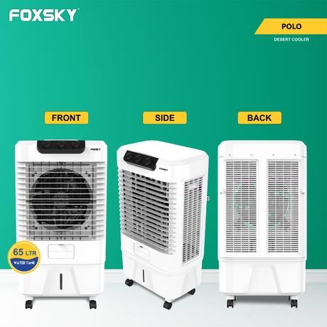 Foxsky Polo 65 L Desert Air Cooler with Honeycomb Cooling Pads, 100% Copper Motor-6