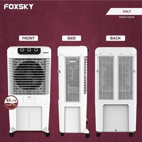 Foxsky Volt 85 L Desert Air Cooler with Honeycomb Cooling Pads, 100% Copper Motor-6