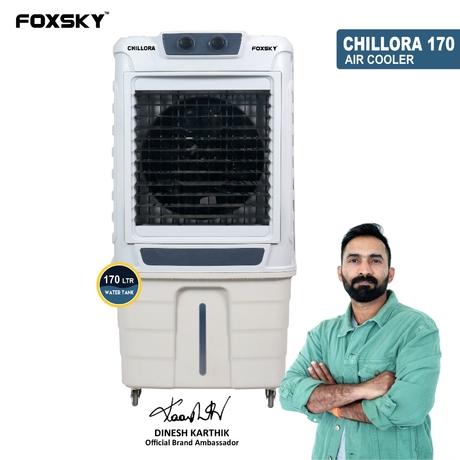 Foxsky Chillora 170 L Desert Air Cooler with Honeycomb Cooling Pads, 100% Copper Motor-0